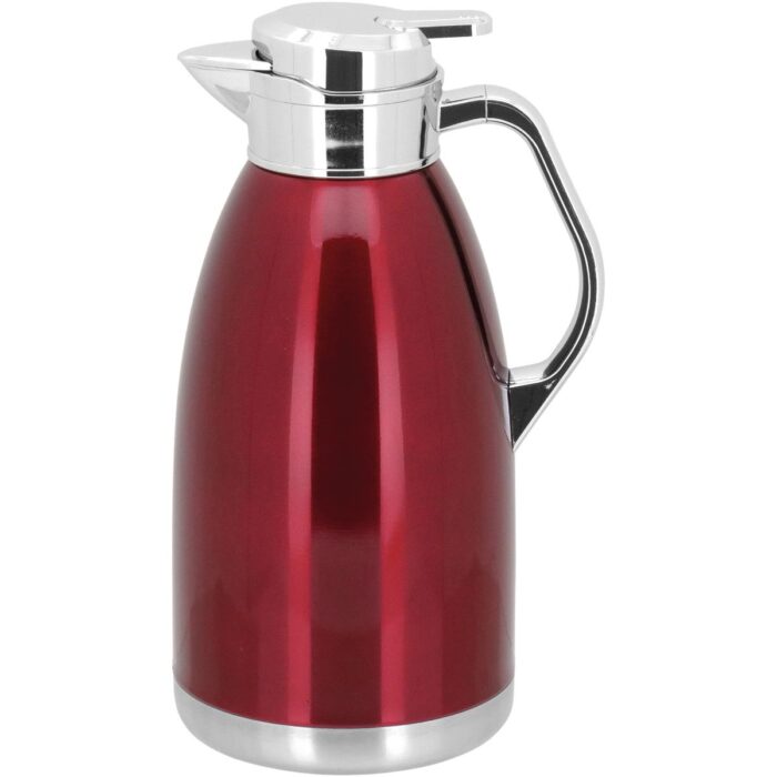 garrafa térmica thermo inox parede dupla 2l vermelho